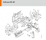 Stihl BC 40 Cultivators Spare Parts